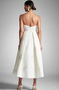 Sachin & Babi Audra Dress - Ivory/Embroidered Floral