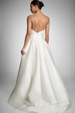 Sachin & Babi Belinda Gown - White/