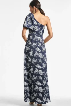 Sachin & Babi Chelsea Gown - Navy u0026 Ivory Peony