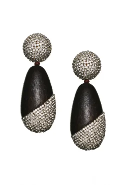 Sachin & Babi Christina Earrings - Wood / Crystals