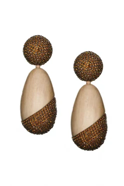Sachin & Babi Christina Earrings - Wood / Crystals