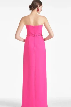 Sachin & Babi Daniella Gown - Electric Pink/Red