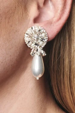 Sachin & Babi Elisha Earrings - Crystals / Pearl