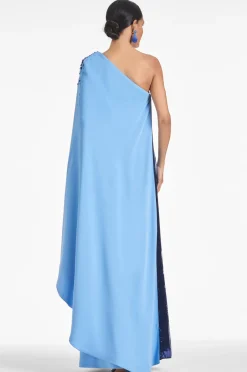 Sachin & Babi Leila Gown - Periwinkle/Sapphire