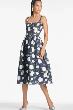 Sachin & Babi Olena Dress - Navy/Ivory Moonlit Garden