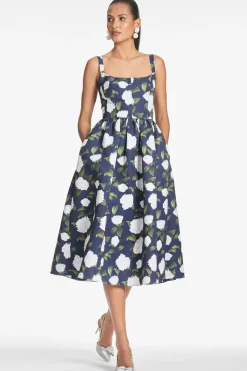 Sachin & Babi Olena Dress - Navy/Ivory Moonlit Garden