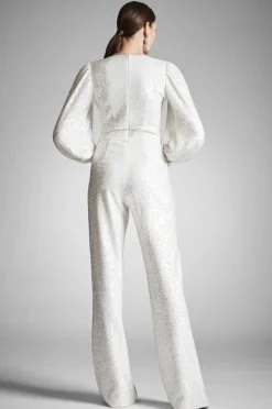 Sachin & Babi Presly Jumpsuit - Ivory Sequins