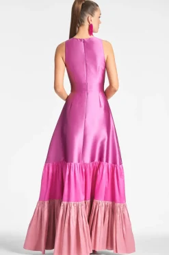 Sachin & Babi Rori Gown - Fuchsia/Multi