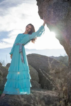 Sachin & Babi Venus Gown -