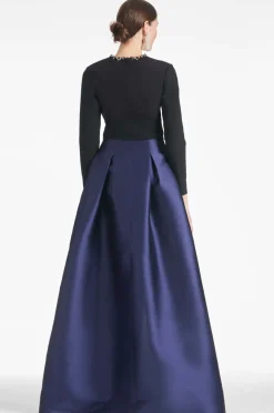 Sachin & Babi Victoria Gown - Black/Navy