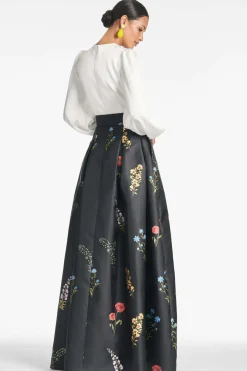 Sachin & Babi Zoe Gown - Off White/Noir Bouquet